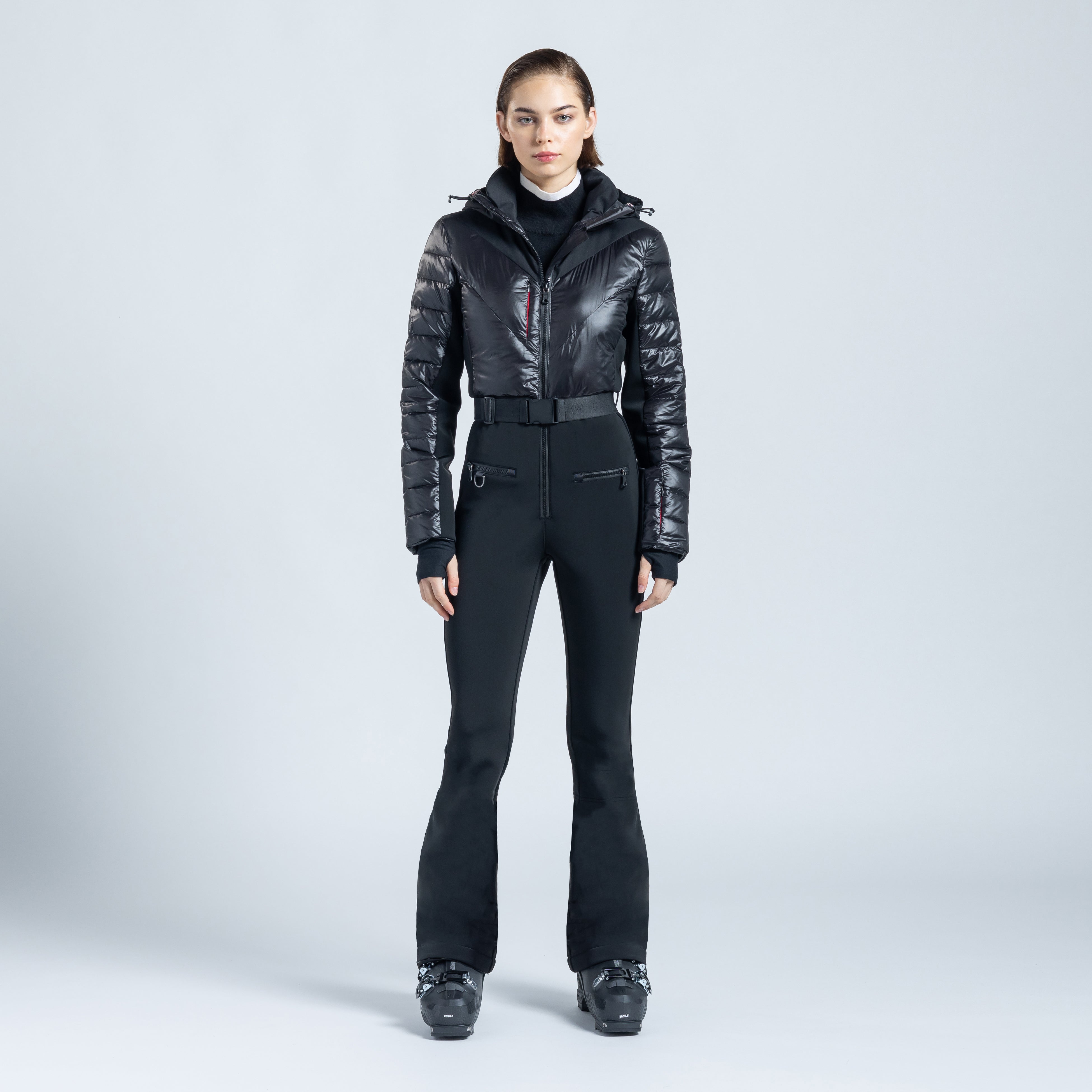 Erin Snow - Zola Belted Bootcut Ski Pants in Black