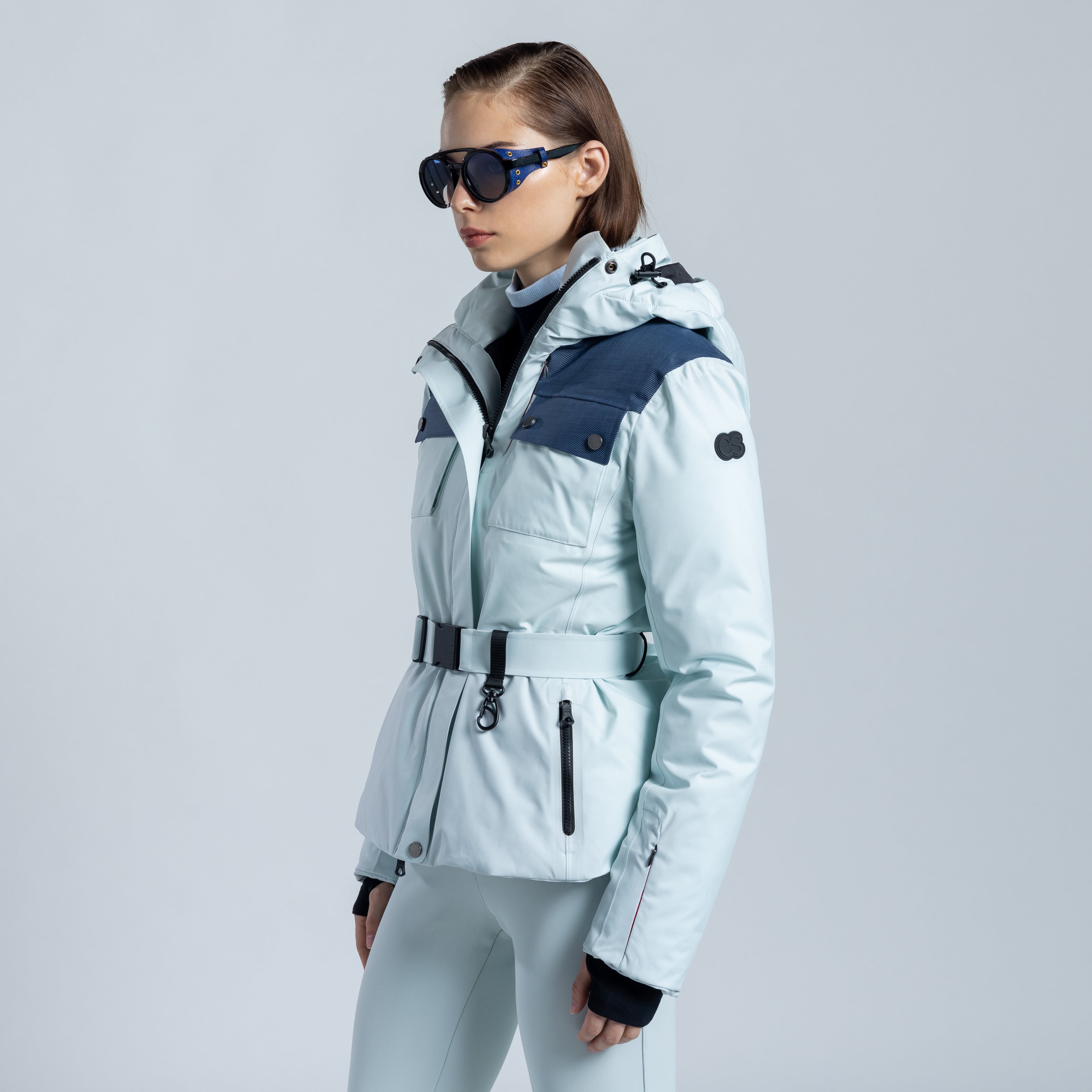 Erin Snow Eco Sporty Luna Ski Suit 10 Hooded Thumbholes PrimaLoft  Waterproof NWD