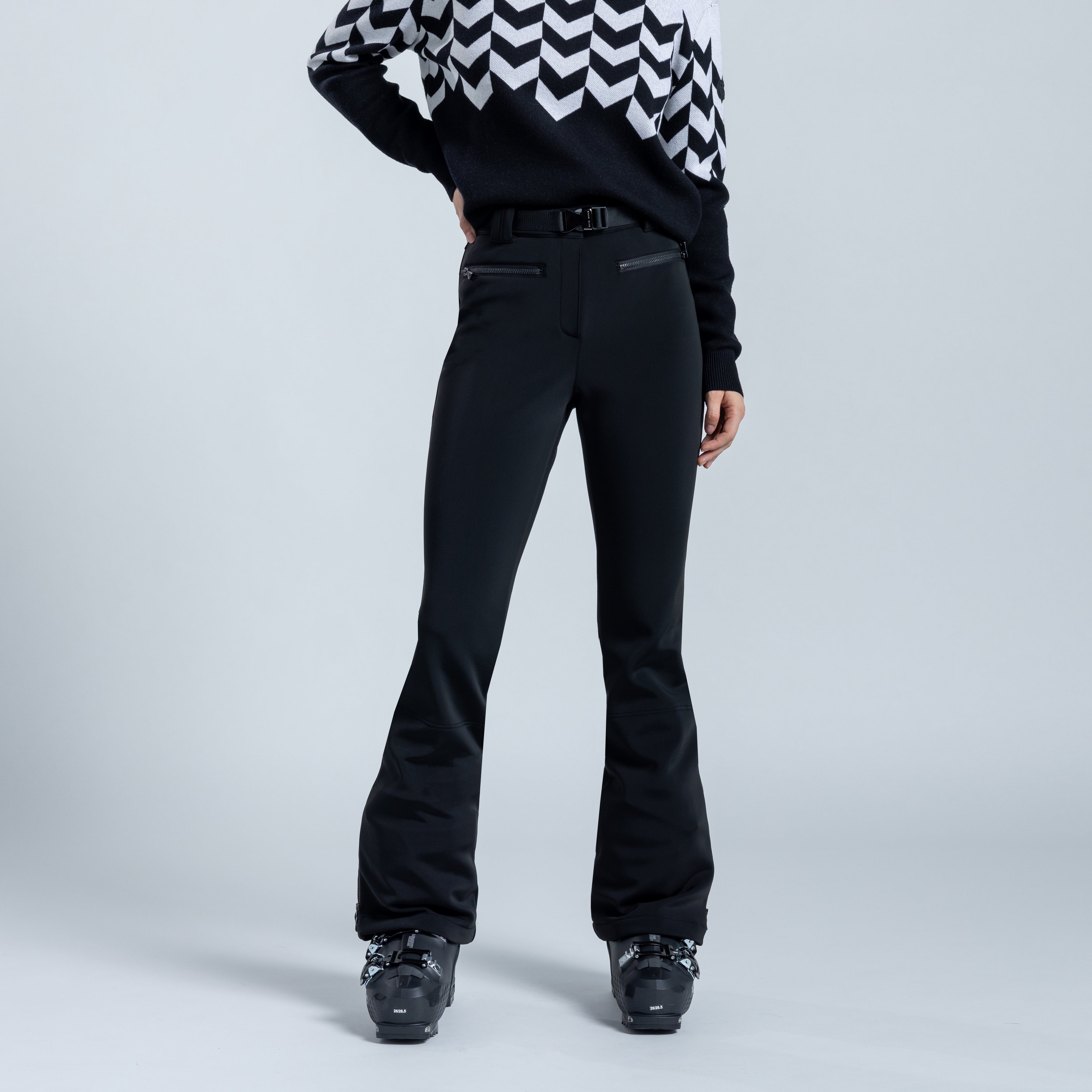 ERIN SNOW + NET SUSTAIN Elle belted recycled bootcut ski pants